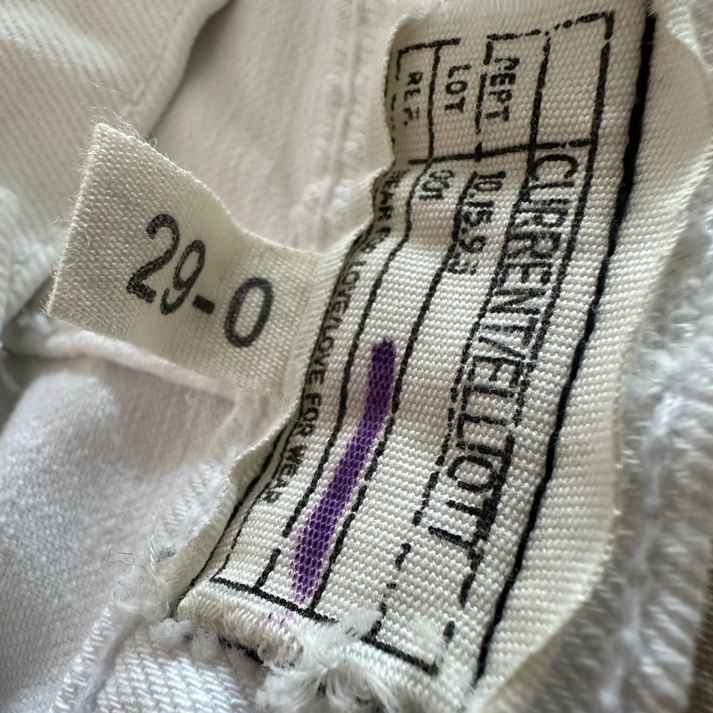 Current Elliot White Jeans